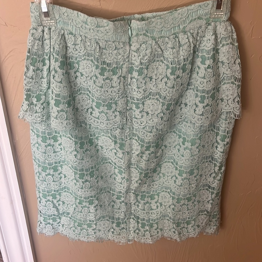 Absolutely Gorgeous Lace overlay Aryn K Pencil Skirt Size Small - Picture 3 of 6